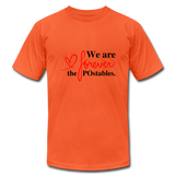 We are forever the POstables B Unisex Jersey T-Shirt by Bella + Canvas - orange