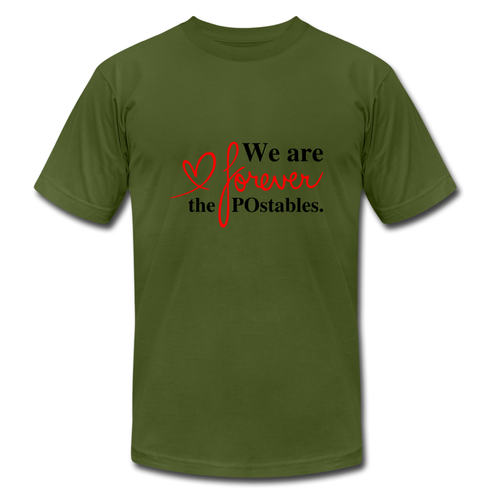 We are forever the POstables B Unisex Jersey T-Shirt by Bella + Canvas - olive