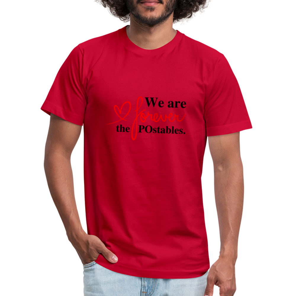 We are forever the POstables B Unisex Jersey T-Shirt by Bella + Canvas - red