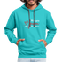 We are forever the POstables W Contrast Hoodie - scuba blue/asphalt