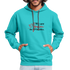 We are forever the POstables B Contrast Hoodie - scuba blue/asphalt