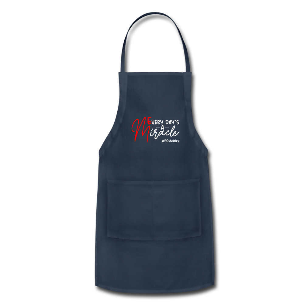 Every Day's A Miracle Adjustable Apron - navy