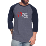 Every Day's A Miracle  W Baseball T-Shirt - heather blue/navy