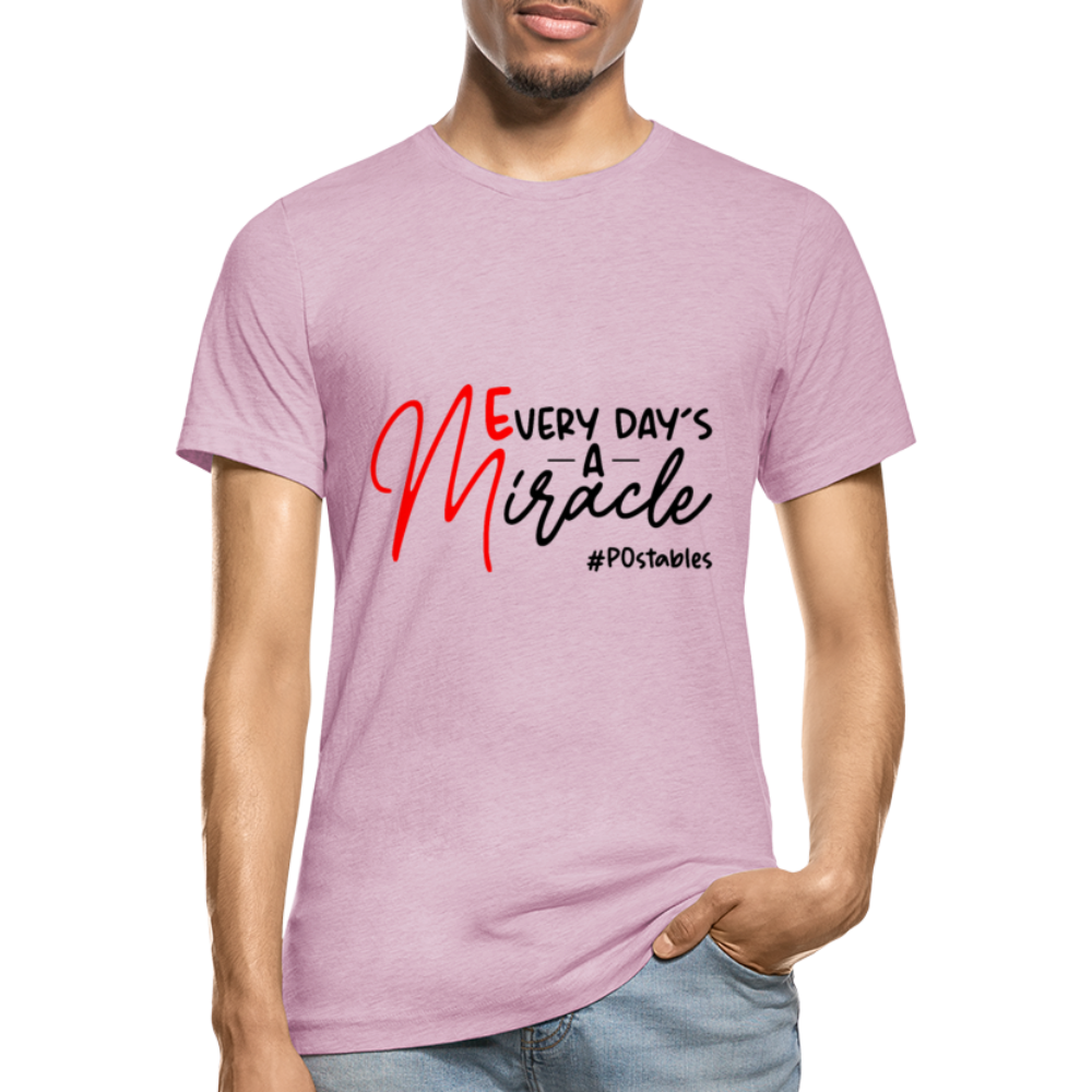 Every Day's A Miracle Unisex Heather Prism T-Shirt - heather prism lilac