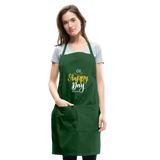 Oh Happy Day W Adjustable Apron - forest green