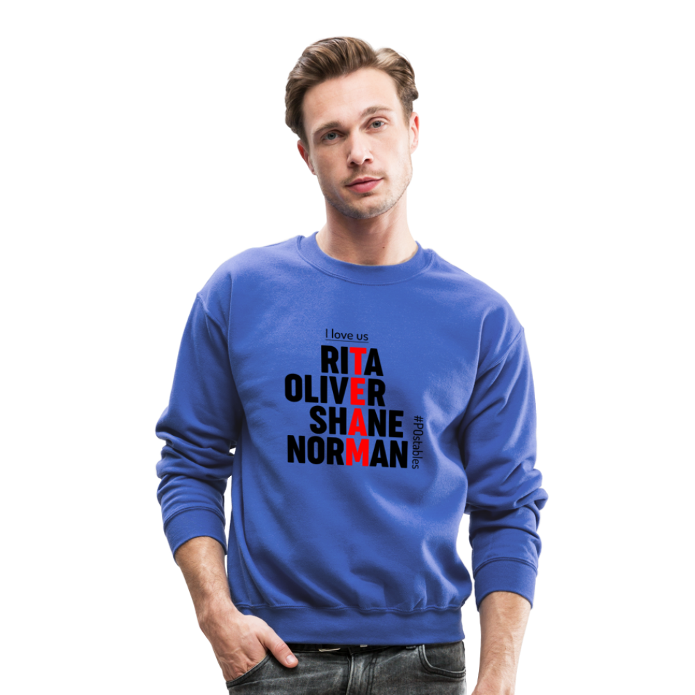 TEAM B Crewneck Sweatshirt - royal blue