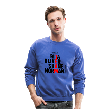 TEAM B Crewneck Sweatshirt - royal blue