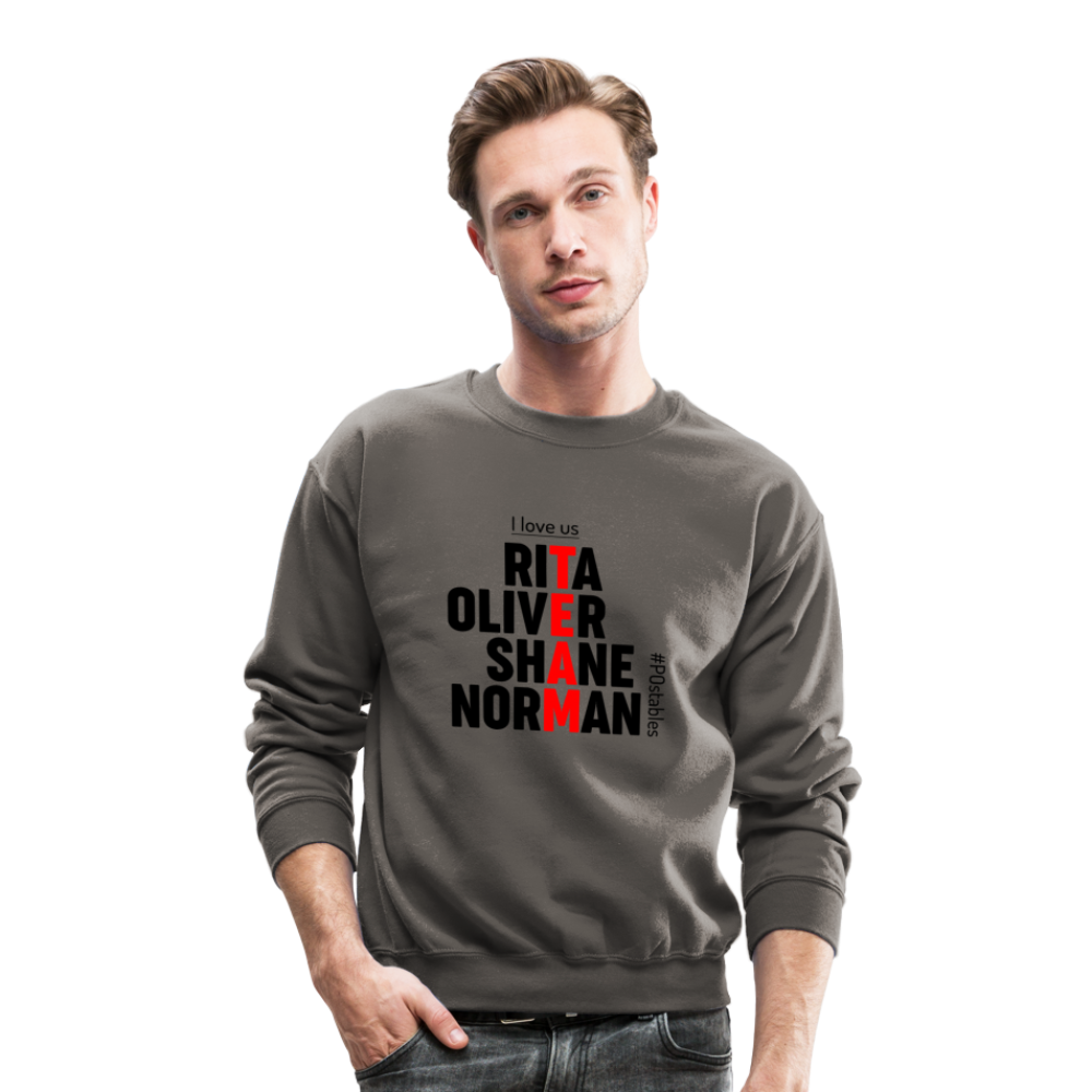 TEAM B Crewneck Sweatshirt - asphalt gray