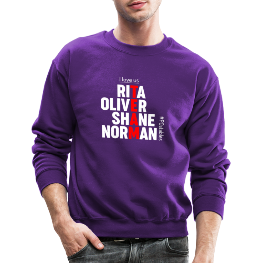 TEAM W Crewneck Sweatshirt - purple