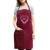 For Everything there is a Season W Adjustable Apron - burgundy
