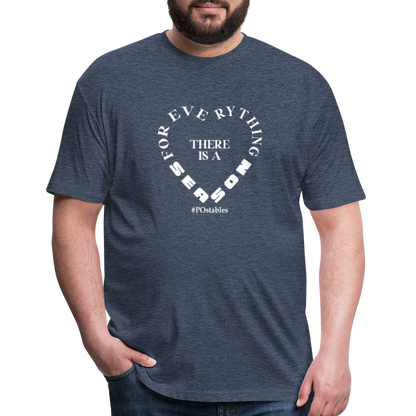 For Everything there is a Season W Fitted Cotton/Poly T-Shirt by Next Level - heather navy