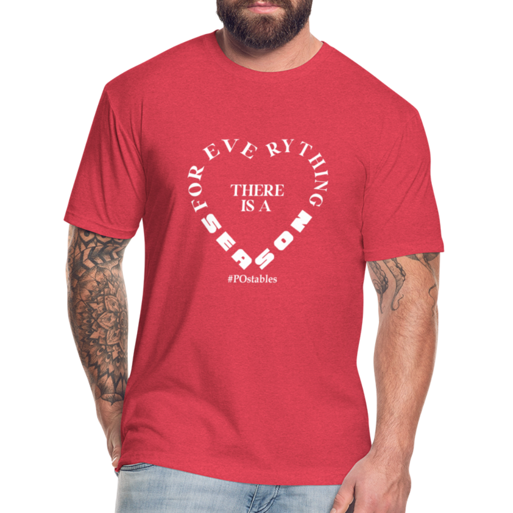 For Everything there is a Season W Fitted Cotton/Poly T-Shirt by Next Level - heather red