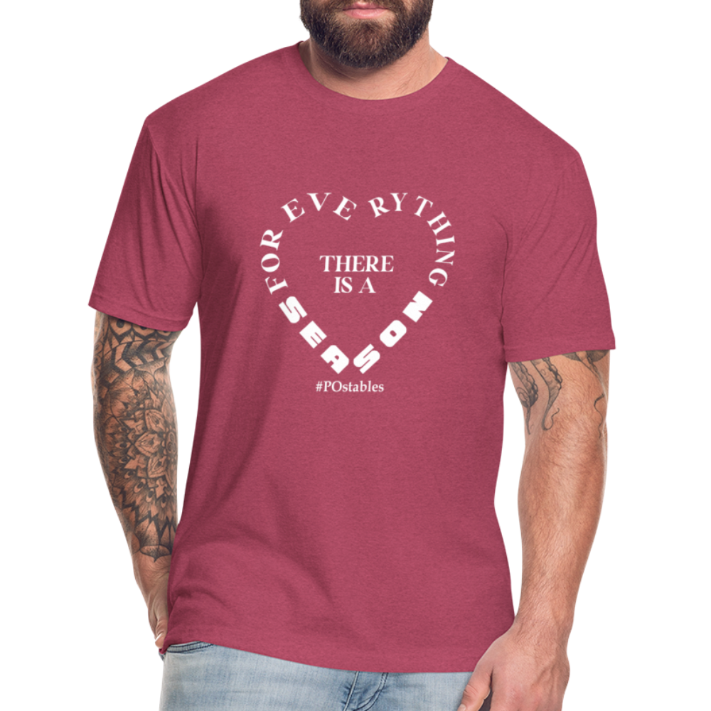 For Everything there is a Season W Fitted Cotton/Poly T-Shirt by Next Level - heather burgundy