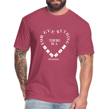 For Everything there is a Season W Fitted Cotton/Poly T-Shirt by Next Level - heather burgundy