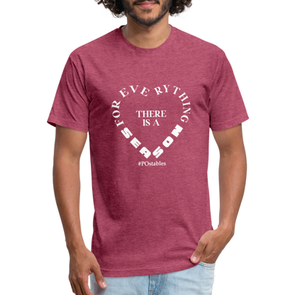 For Everything there is a Season W Fitted Cotton/Poly T-Shirt by Next Level - heather burgundy