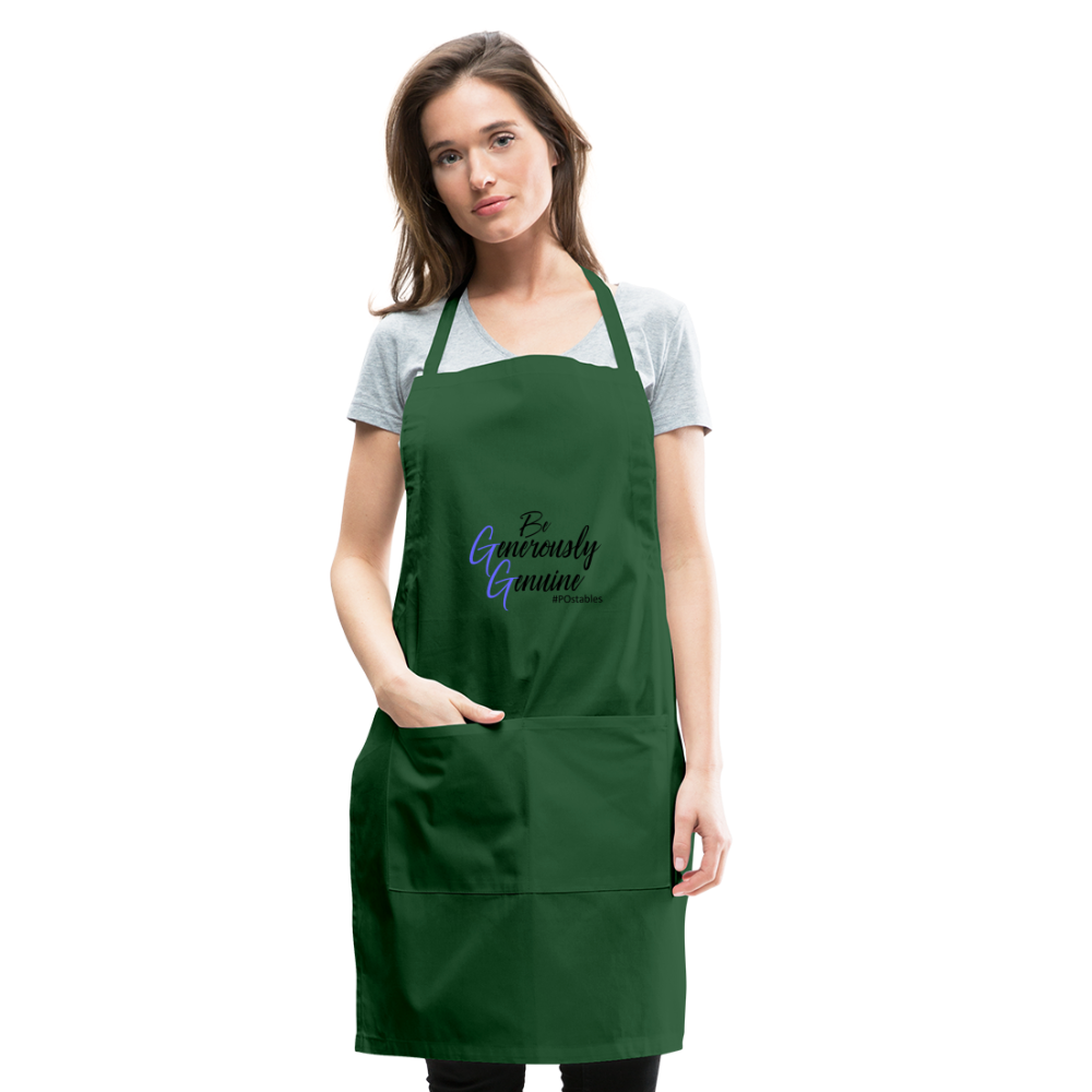Be Generously Genuine B Adjustable Apron - forest green