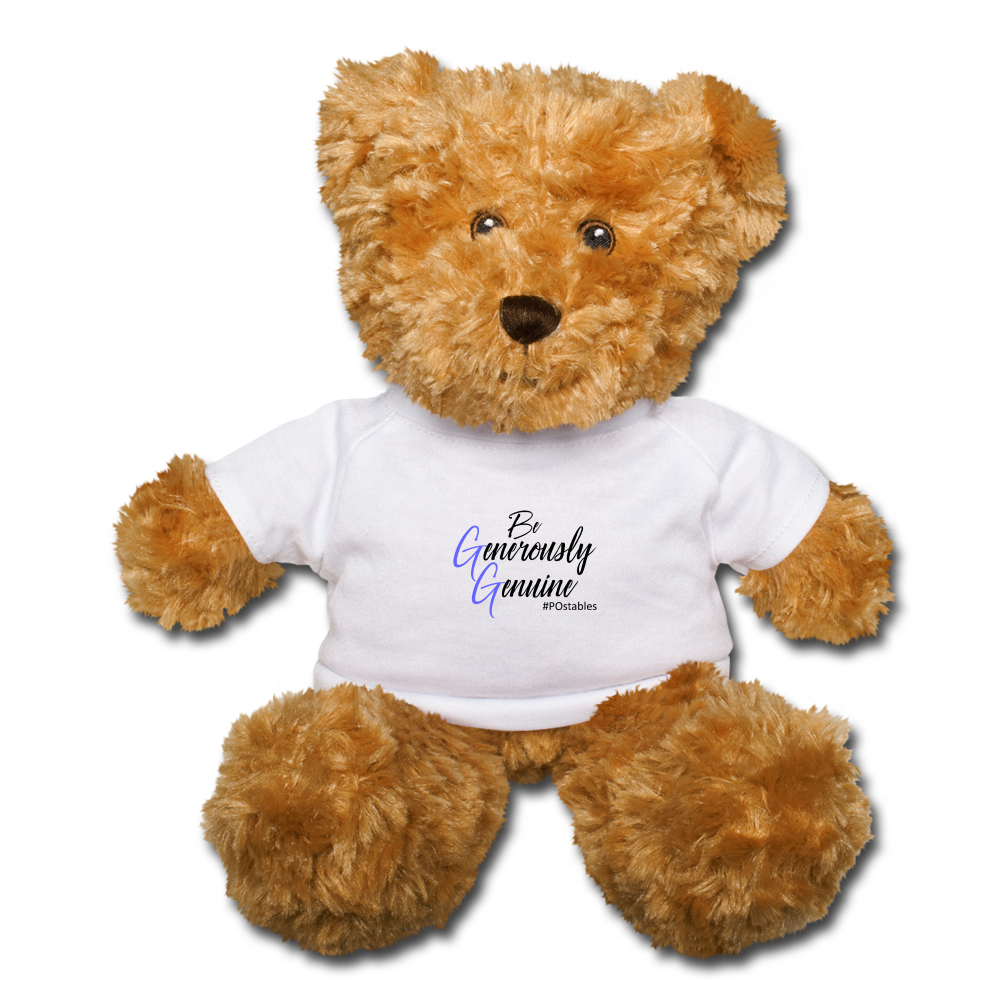 Be Generously Genuine B Teddy Bear - white