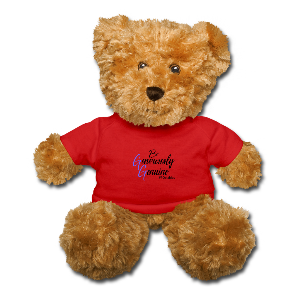 Be Generously Genuine B Teddy Bear - red