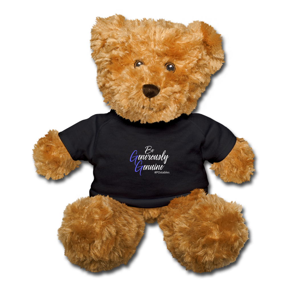 Be Generously Genuine W Teddy Bear - black