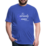 Be Generously Genuine W Fitted Cotton/Poly T-Shirt by Next Level - heather royal