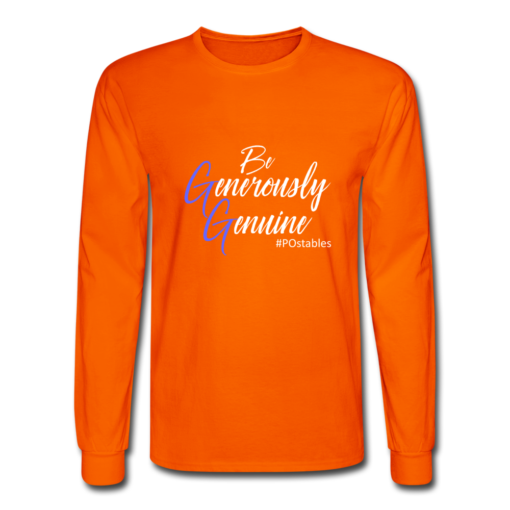 Be Generously Genuine W Men's Long Sleeve T-Shirt - orange