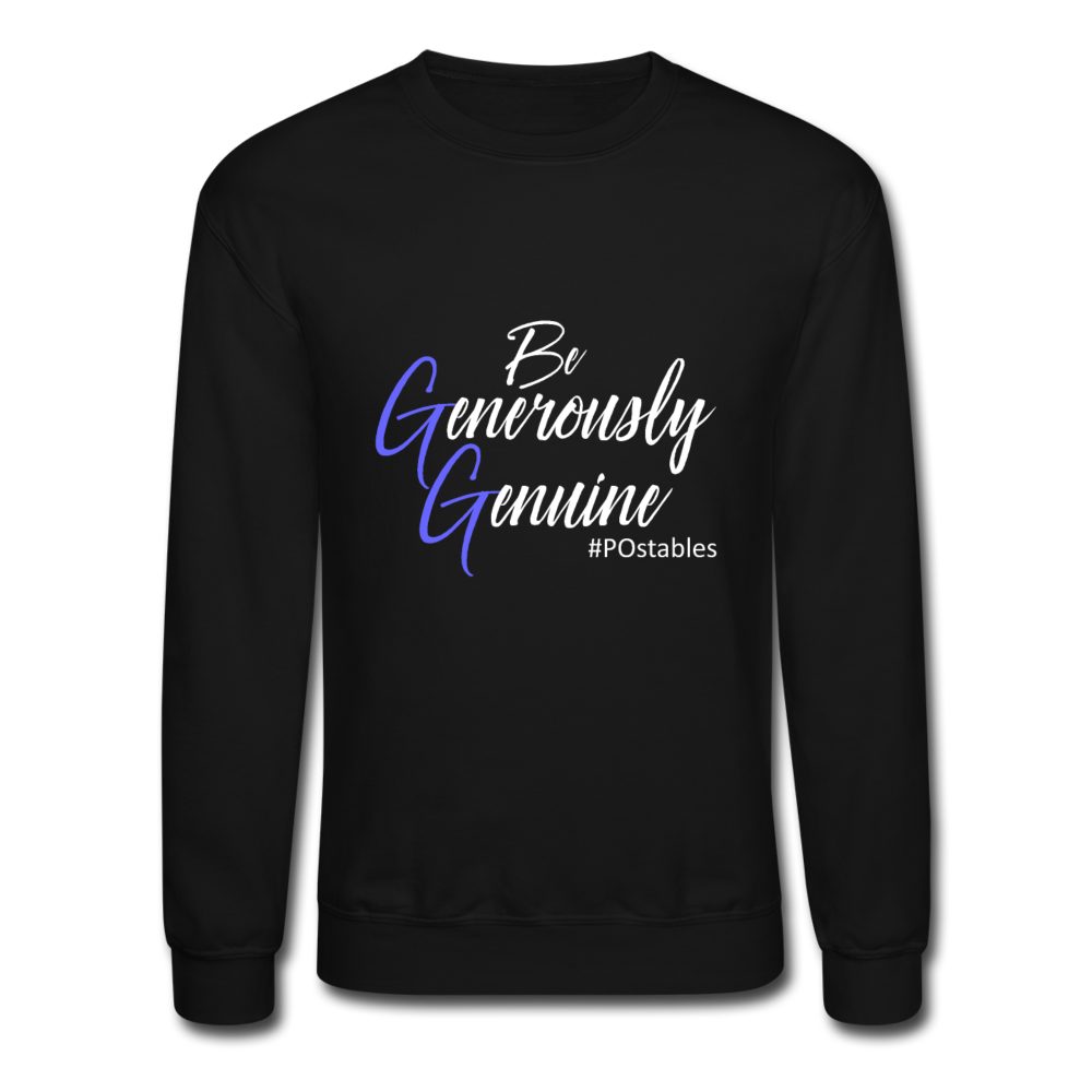 Be Generously Genuine W Crewneck Sweatshirt - black