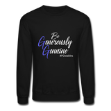 Be Generously Genuine W Crewneck Sweatshirt - black