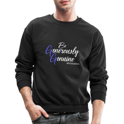 Be Generously Genuine W Crewneck Sweatshirt - black