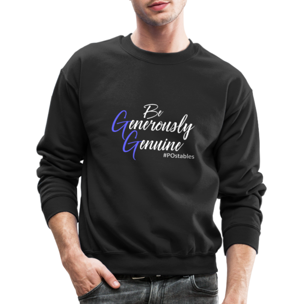 Be Generously Genuine W Crewneck Sweatshirt - black