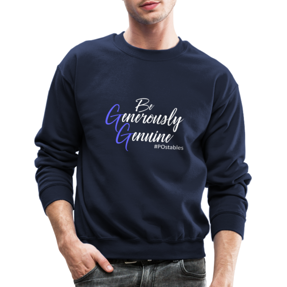 Be Generously Genuine W Crewneck Sweatshirt - navy