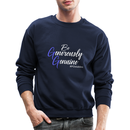 Be Generously Genuine W Crewneck Sweatshirt - navy