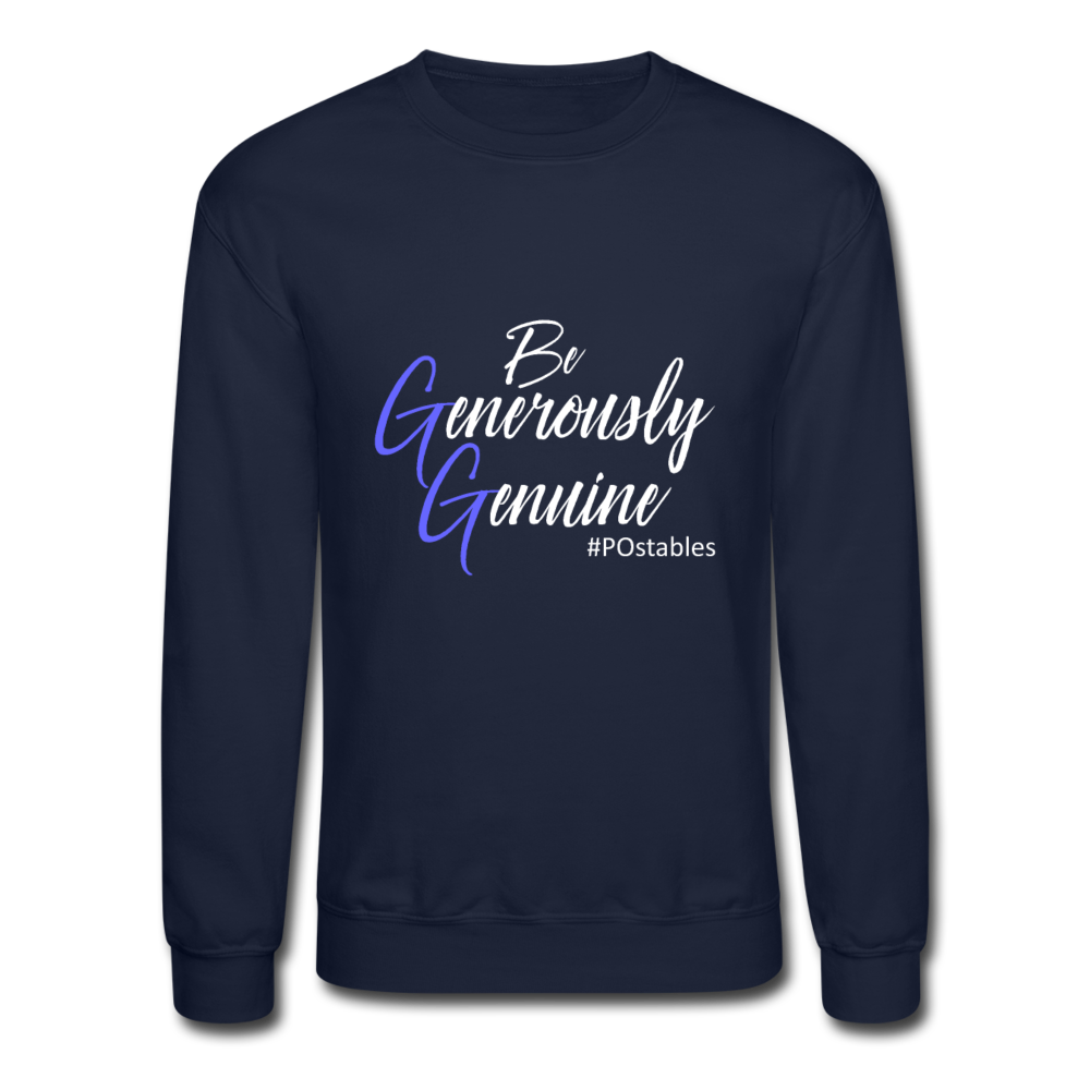 Be Generously Genuine W Crewneck Sweatshirt - navy