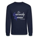 Be Generously Genuine W Crewneck Sweatshirt - navy