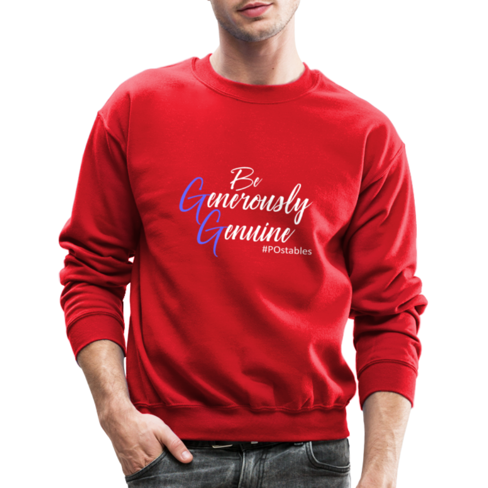 Be Generously Genuine W Crewneck Sweatshirt - red