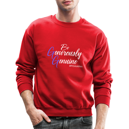 Be Generously Genuine W Crewneck Sweatshirt - red