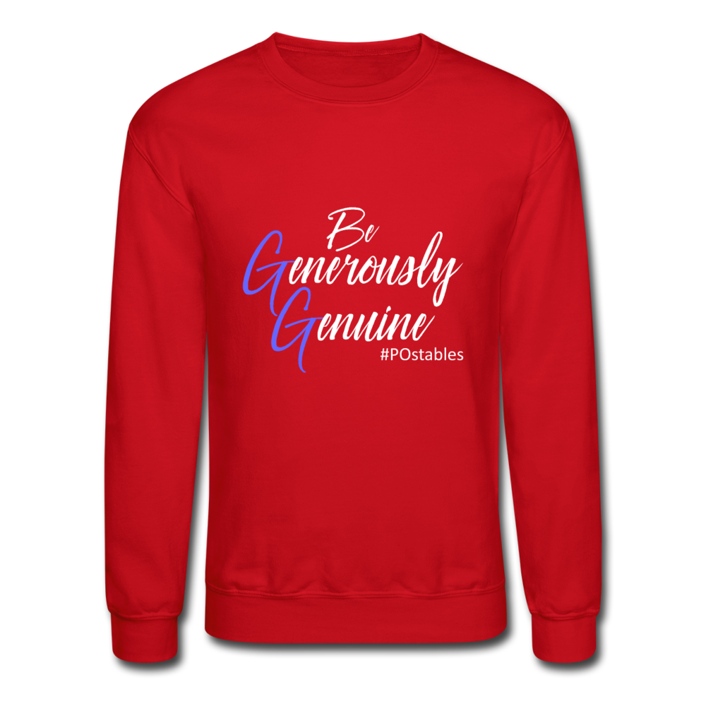 Be Generously Genuine W Crewneck Sweatshirt - red