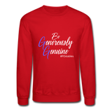 Be Generously Genuine W Crewneck Sweatshirt - red