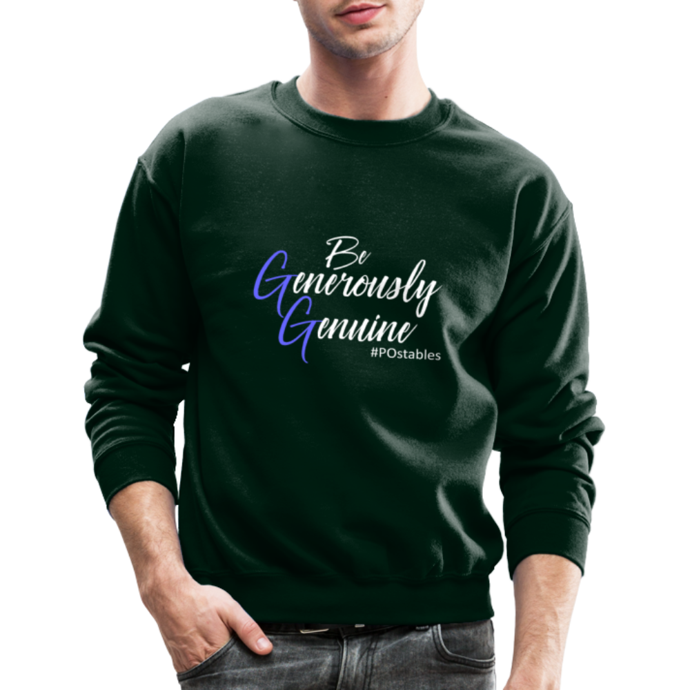 Be Generously Genuine W Crewneck Sweatshirt - forest green