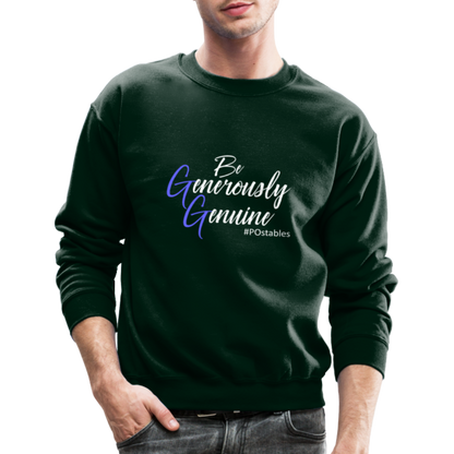 Be Generously Genuine W Crewneck Sweatshirt - forest green