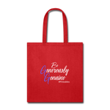 Be Generously Genuine W Tote Bag - red