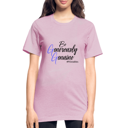 Be Generously Genuine B Unisex Heather Prism T-Shirt - heather prism lilac