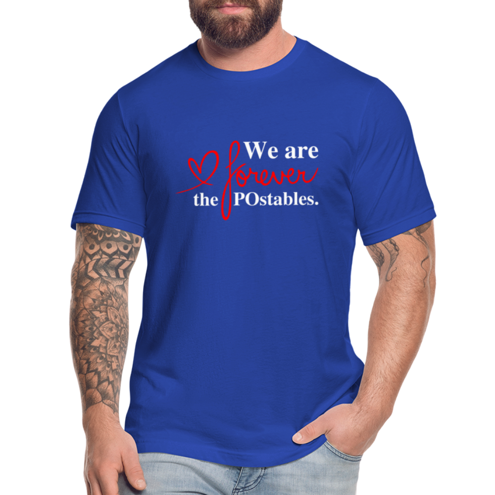 We are forever the POstables W Unisex Jersey T-Shirt by Bella + Canvas - royal blue