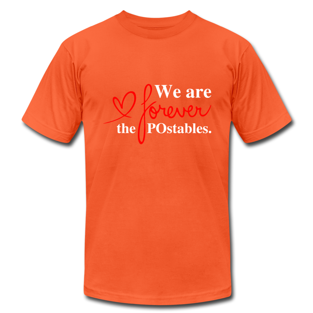 We are forever the POstables W Unisex Jersey T-Shirt by Bella + Canvas - orange