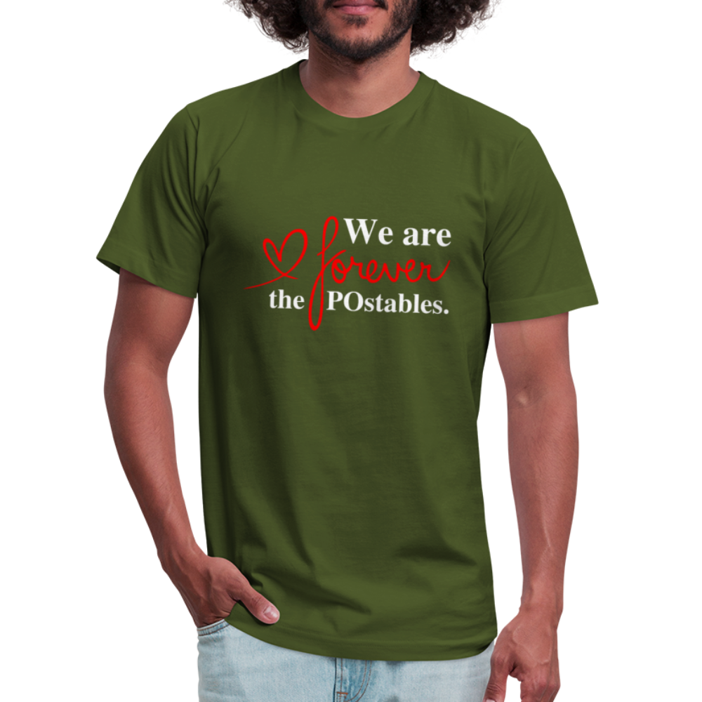 We are forever the POstables W Unisex Jersey T-Shirt by Bella + Canvas - olive
