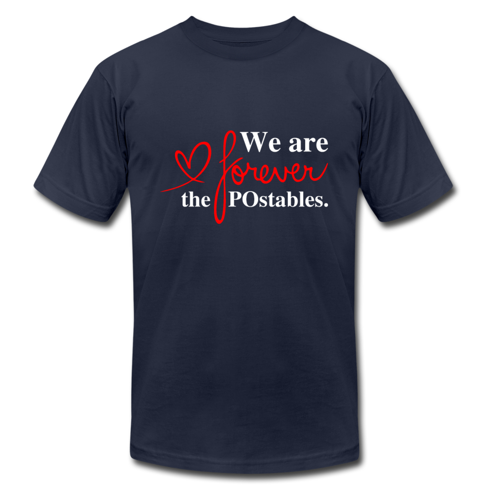 We are forever the POstables W Unisex Jersey T-Shirt by Bella + Canvas - navy