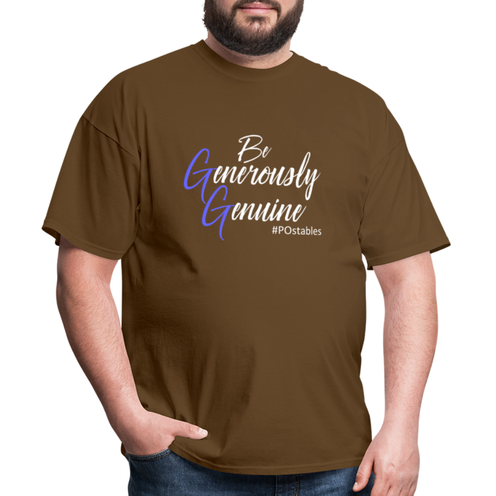 Be Generously Genuine W Unisex Classic T-Shirt - brown