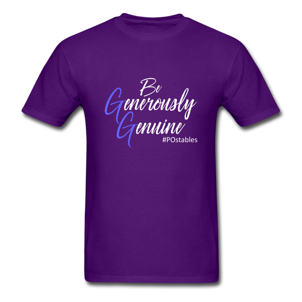 Be Generously Genuine W Unisex Classic T-Shirt - purple