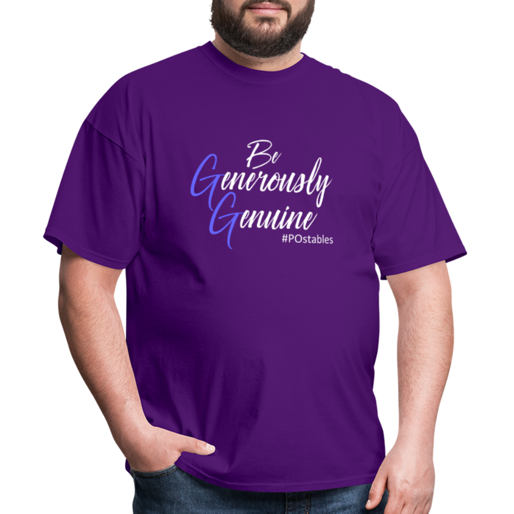 Be Generously Genuine W Unisex Classic T-Shirt - purple