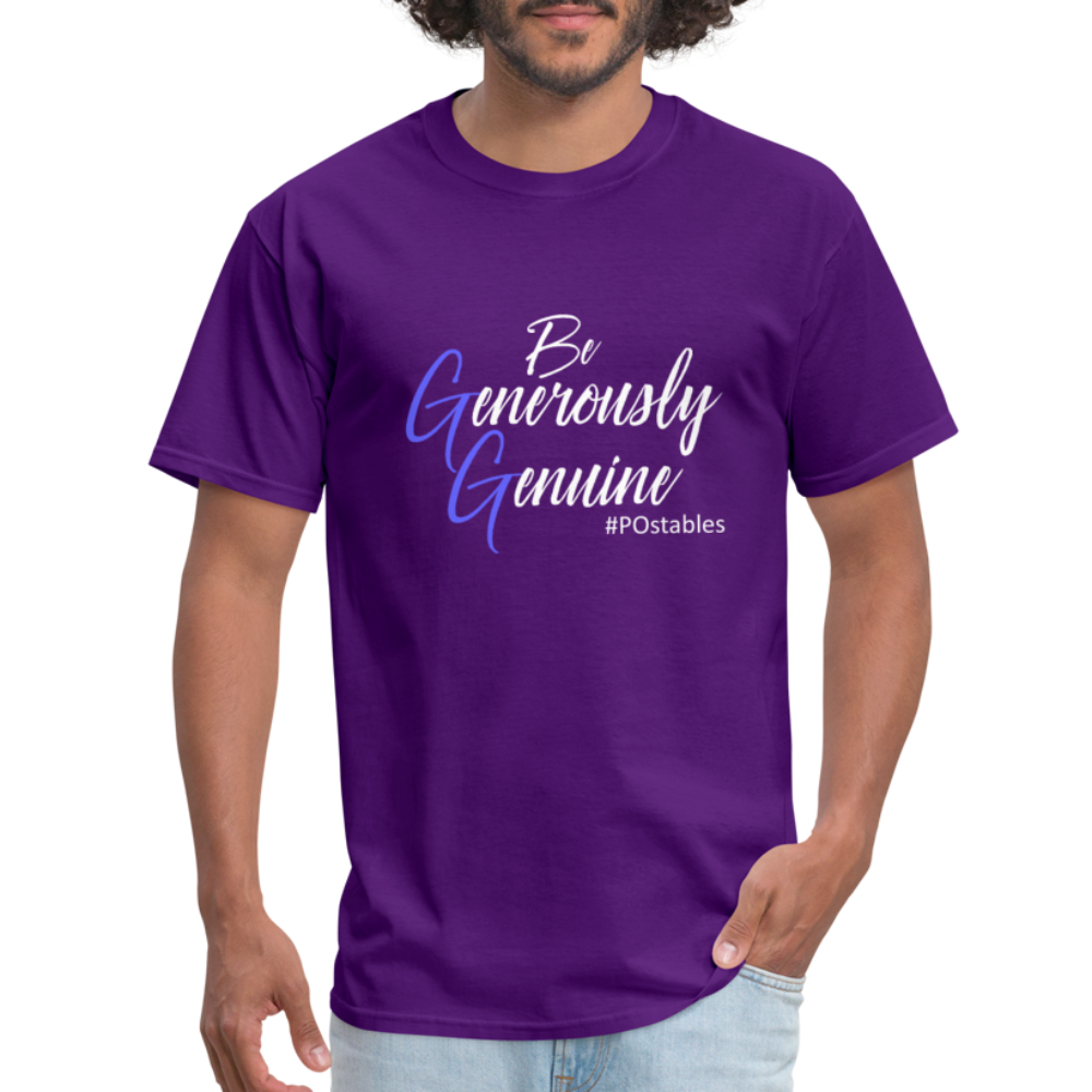 Be Generously Genuine W Unisex Classic T-Shirt - purple