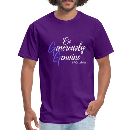 Be Generously Genuine W Unisex Classic T-Shirt - purple